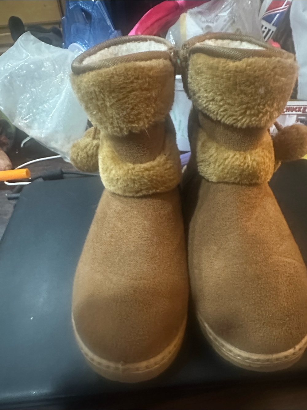 Cozy Plush Lined Brown Winter Boots
